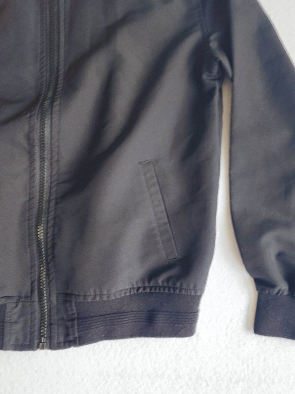 Sovereign Code Black Full Zip Bomber Jacket Size 10/12 - Picture 3 of 12